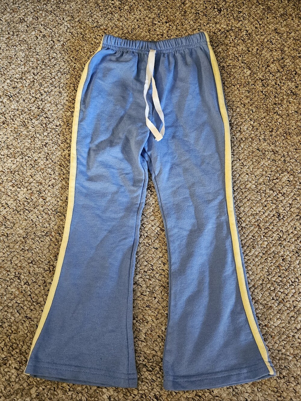 Zoey Girl Blue Pants With Pale Yellow Stripes Size 5